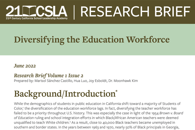 Diversifying the education workforce cover thumbnail