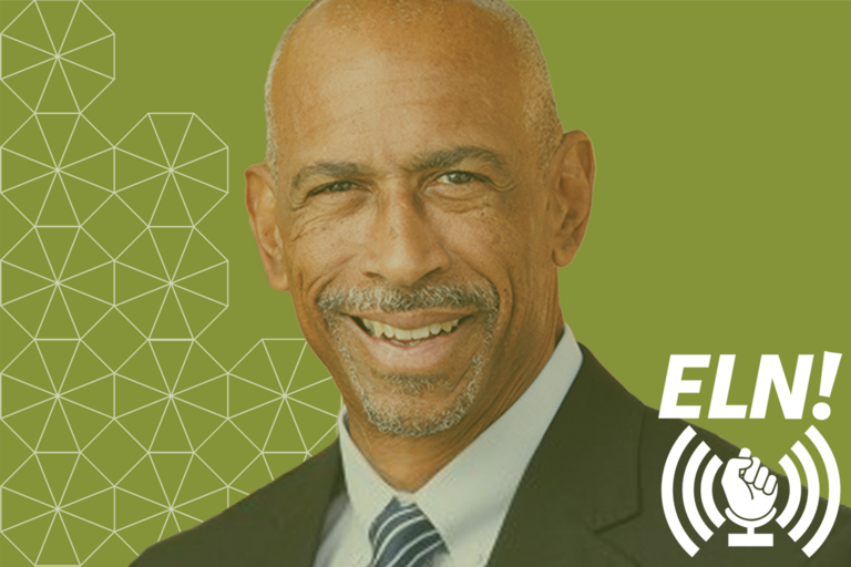 pedro noguera headshot with eln logo