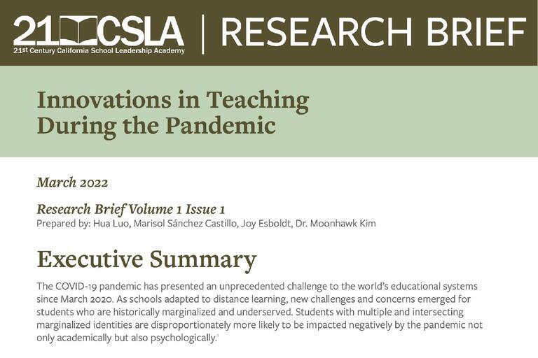 Innovations in pandemic teaching cover thumbnail image