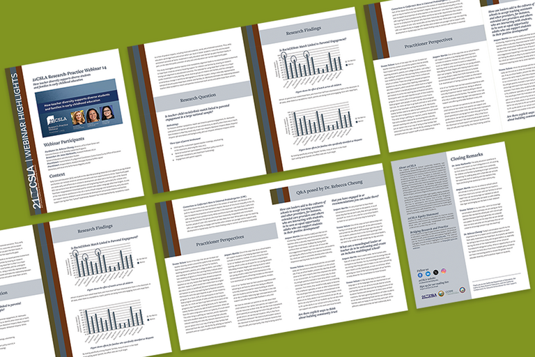 webinar highlights brief pdf thumbnails on green background