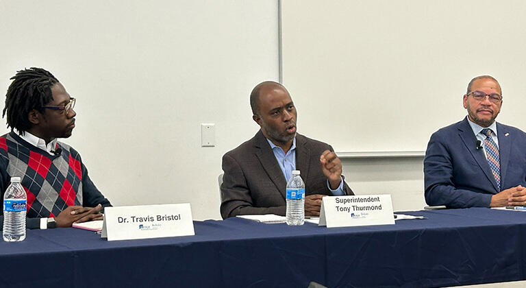 panel discussion travis bristol tony thurmond toby boyd
