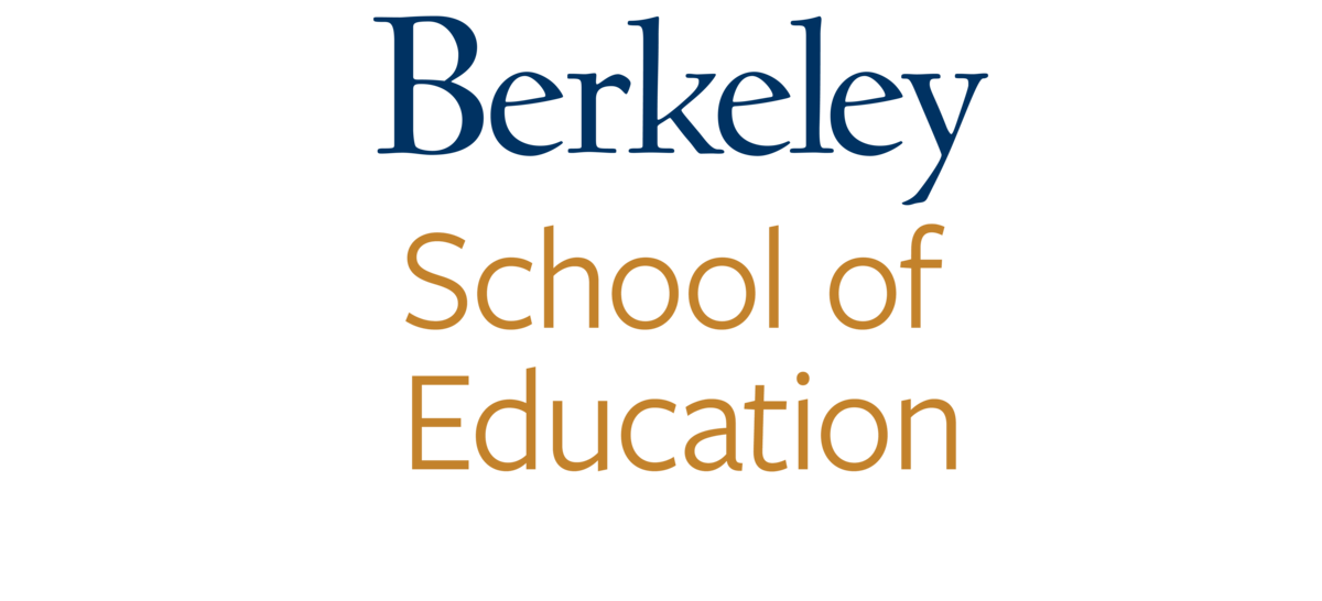 new logo Berkeley in blue and below it School of Education in gold