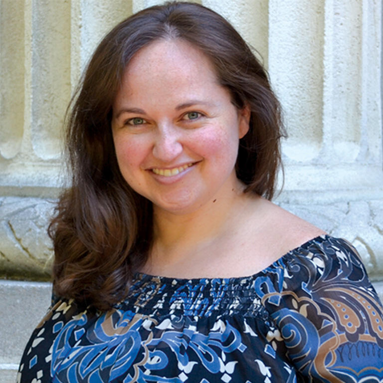 associate professor valerie shapiro smiling at camera