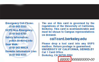 Cal1 ID Card